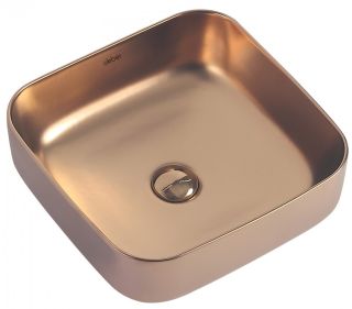 Раковина ABBER Rechteck AC2211MRG 39см розовое золото матовое